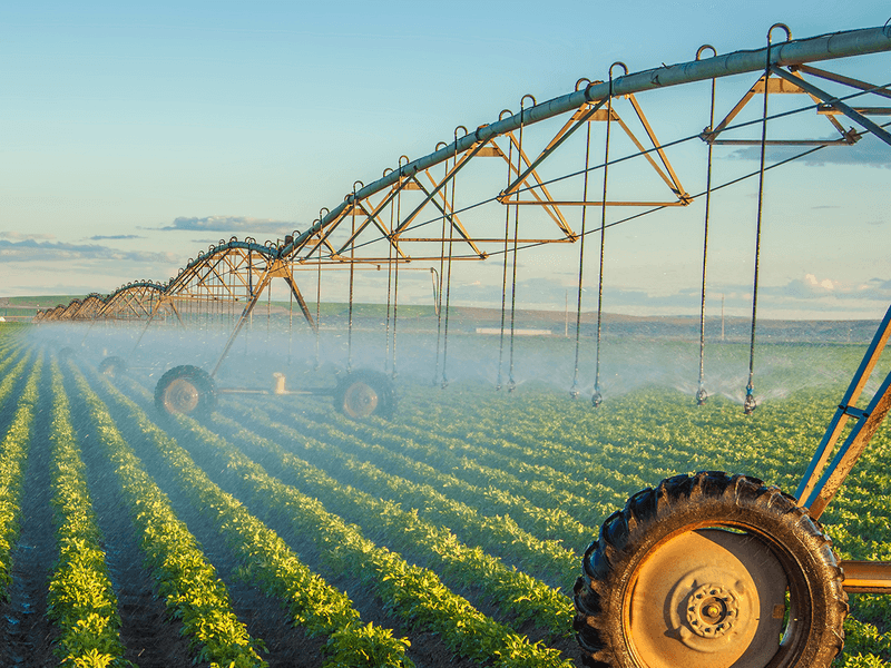 Crop irrigation machinery